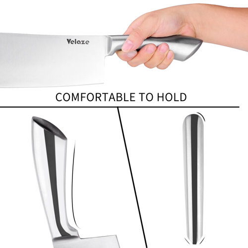 Velaze 8 Piece Stainless Steel Knife Block Set & Reviews Wayfair